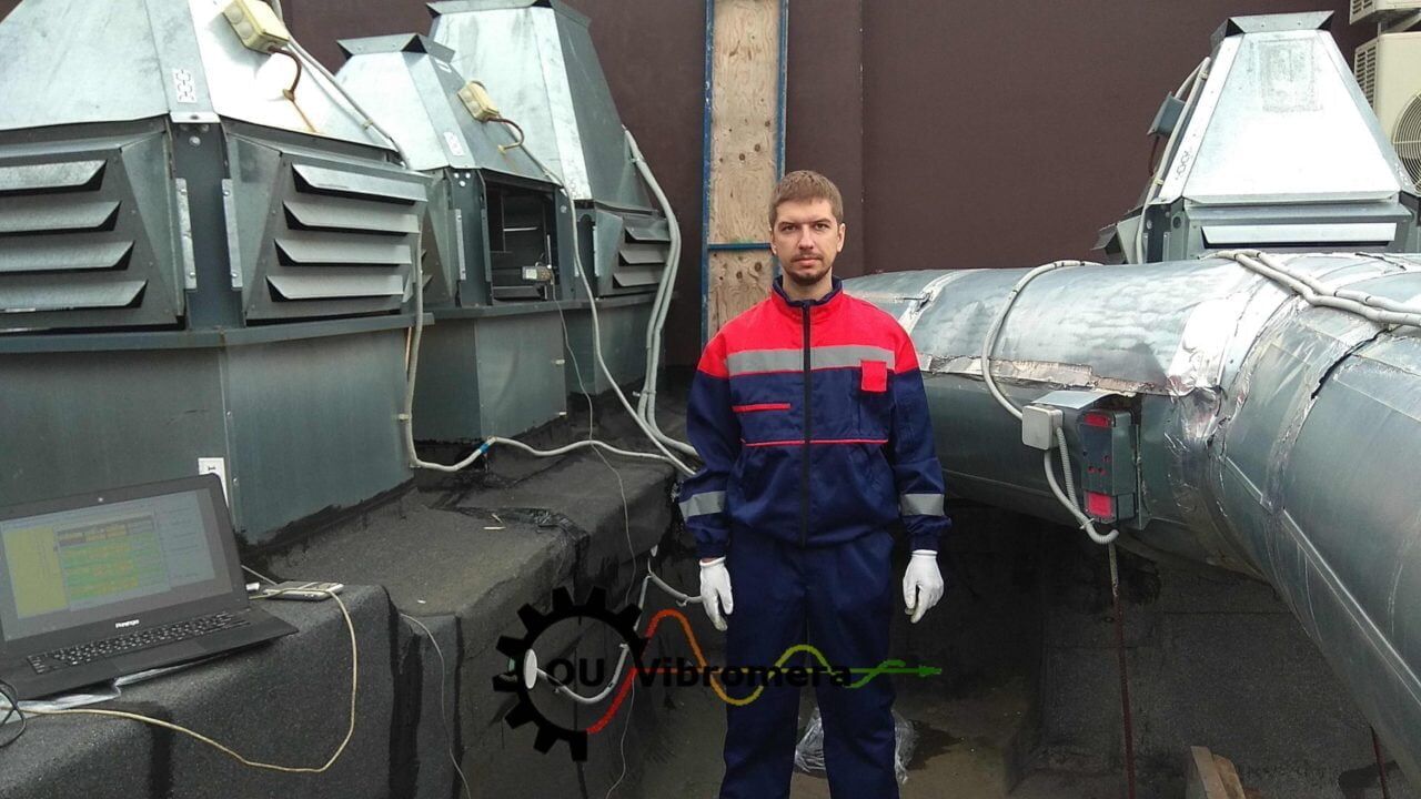 Balancing weights being installed on fan impeller