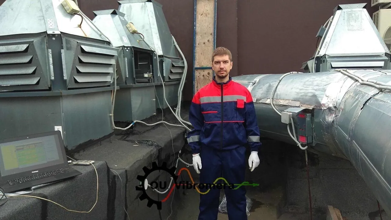 Balancing weights being installed on fan impeller